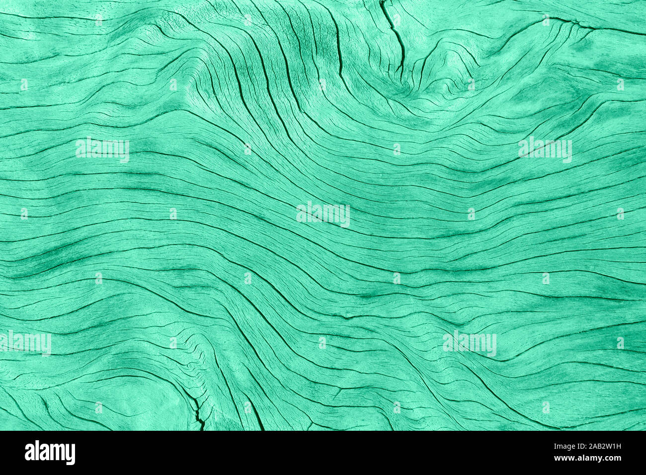 Grain du bois Panneaux bandes ondulée avec un effet de couleur vert menthe. Fond naturel. Fabricants de matériel dans un quartier branché de couleurs pastel, de nouvelles m Banque D'Images