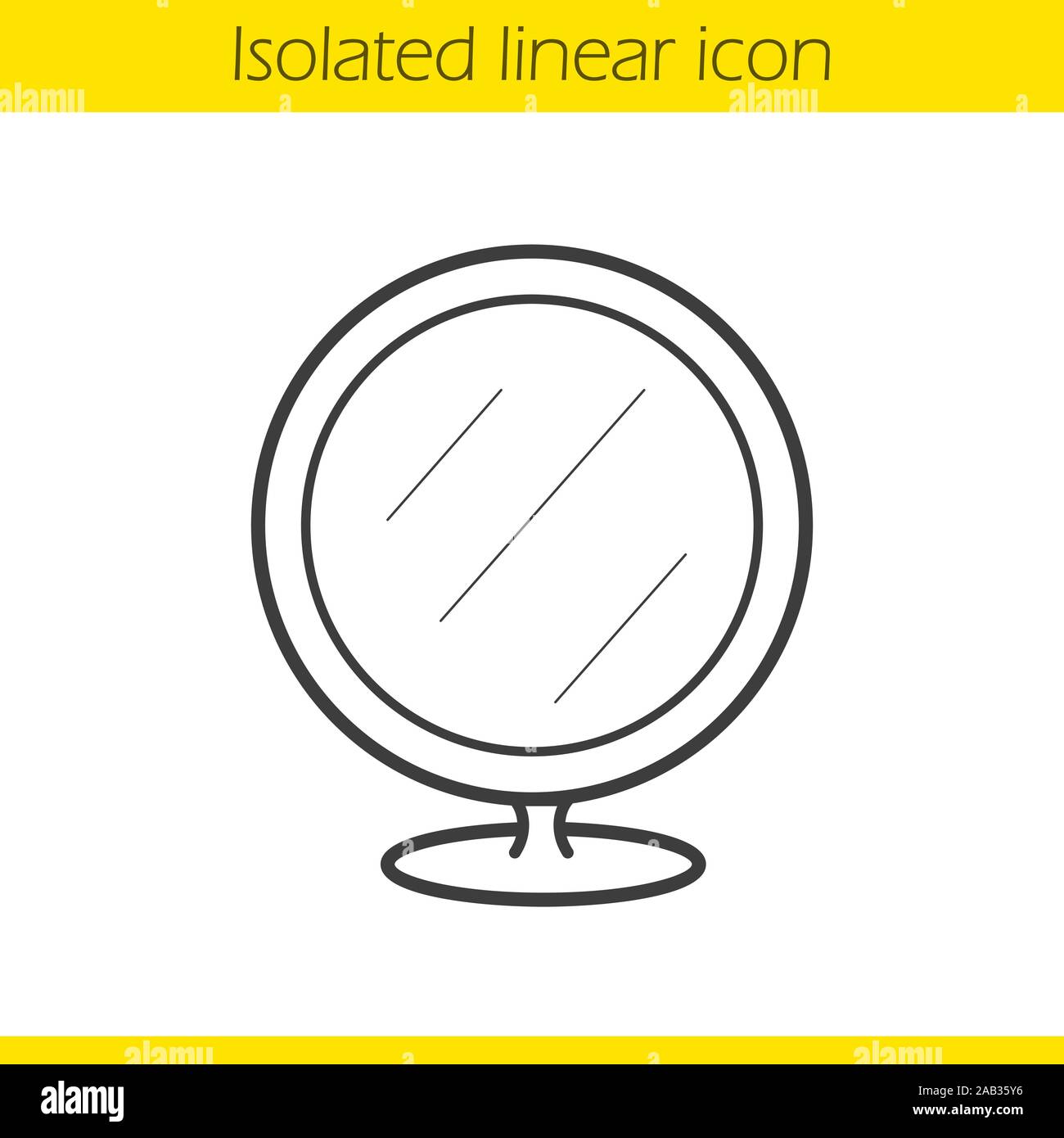 Miroir Portable icône linéaire. Fine ligne illustration. Miroir de salle de  symbole de contour. Dessin vectoriel aperçu isolés Image Vectorielle Stock  - Alamy