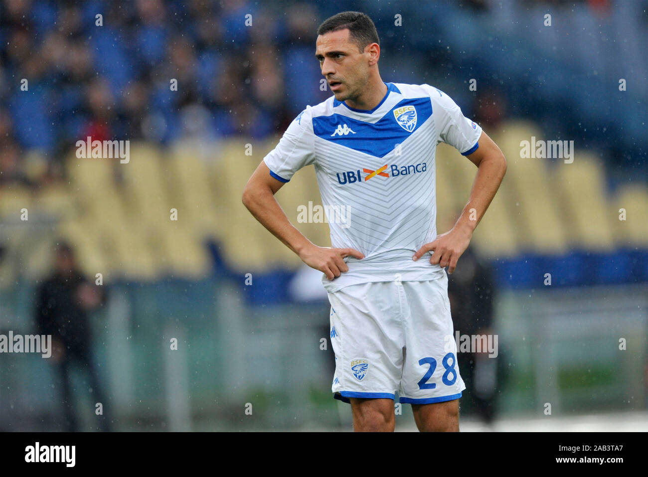 Série A football League, Rome 3-0 Brescia 24 novembre 2019 Banque D'Images