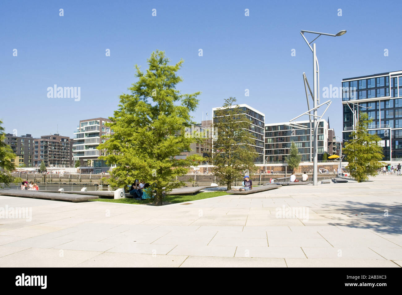 Terrassen-Marco-Polo dans der HafenCity à Hambourg |Terrasses Marco Polo dans la HafenCity à Hambourg| Banque D'Images