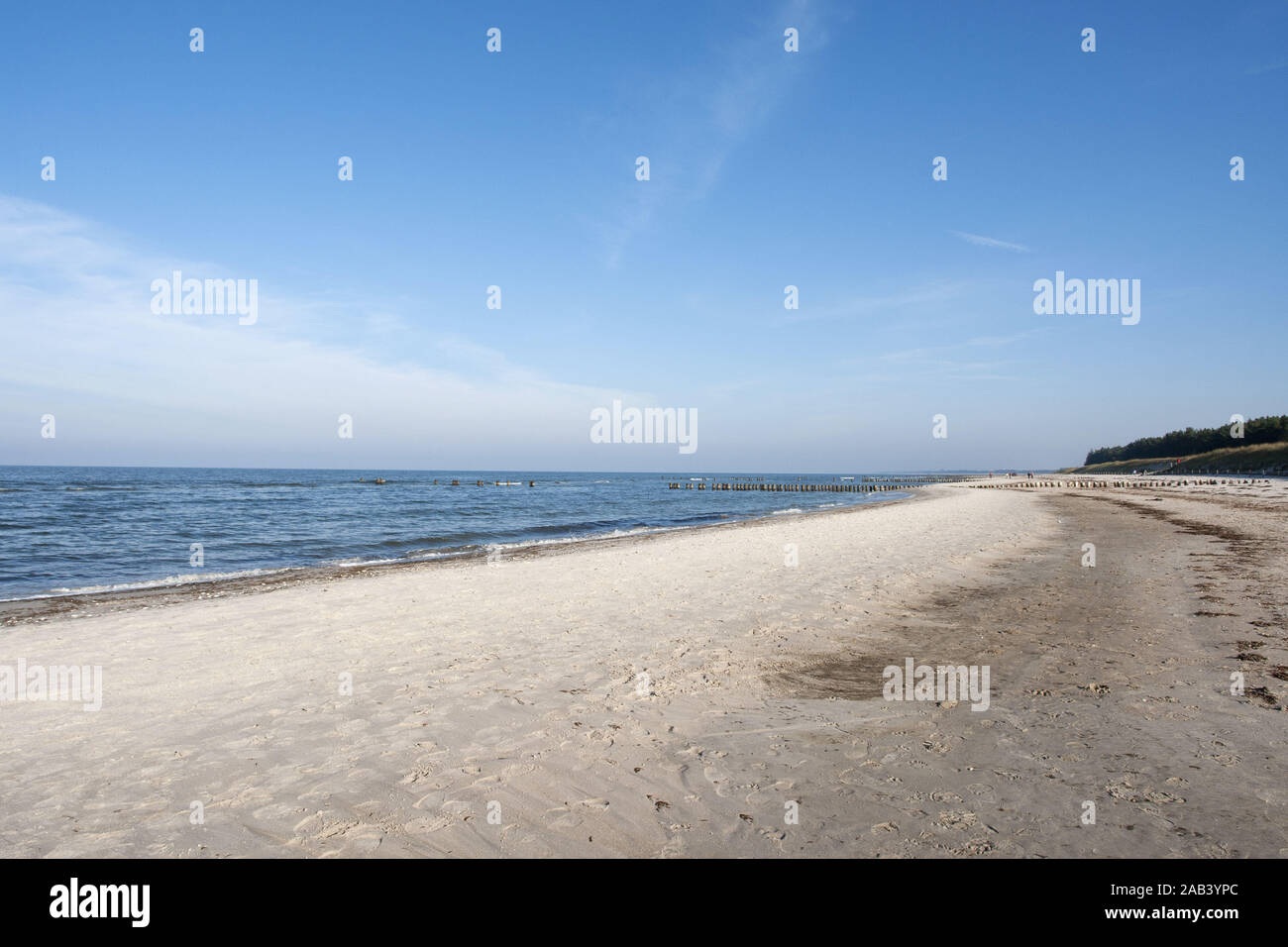 Strandabschnitt an der Ostsee Dierhagen dans |Plage de la mer Baltique dans Prerow| Banque D'Images
