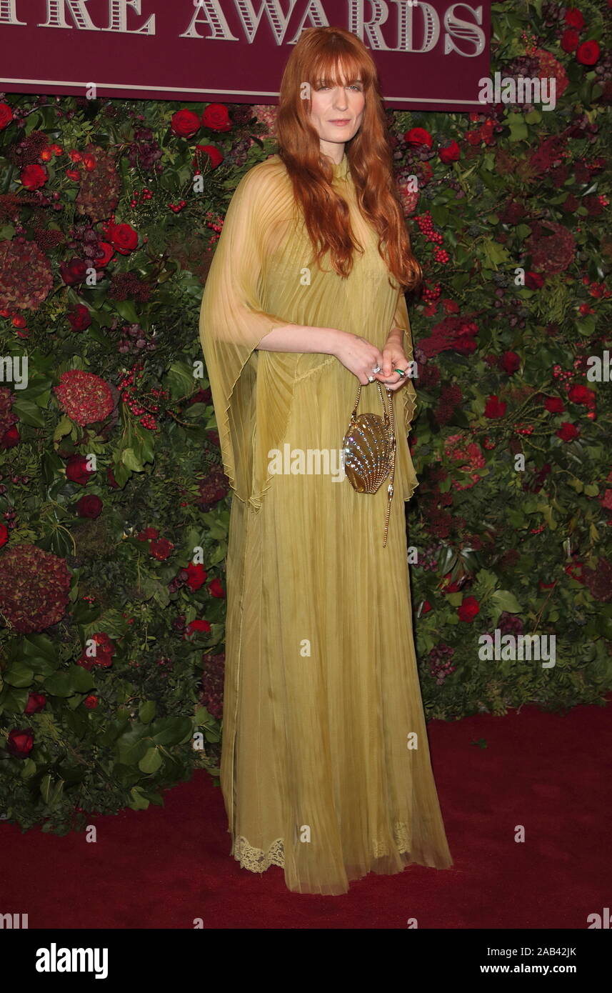 Florence Welch participe à la 65e Evening Standard Theatre Awards at the London Coliseum à Londres. Banque D'Images