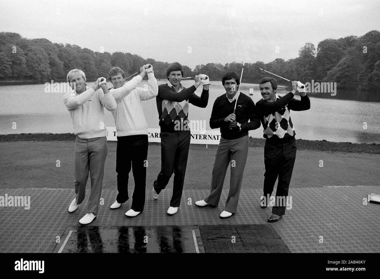Roundhay Park 1982 Golf Golf cible Banque D'Images