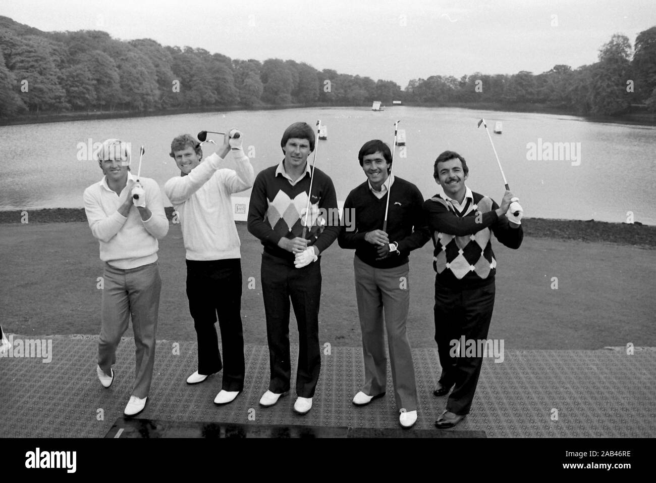 Roundhay Park 1982 Golf Golf cible Banque D'Images