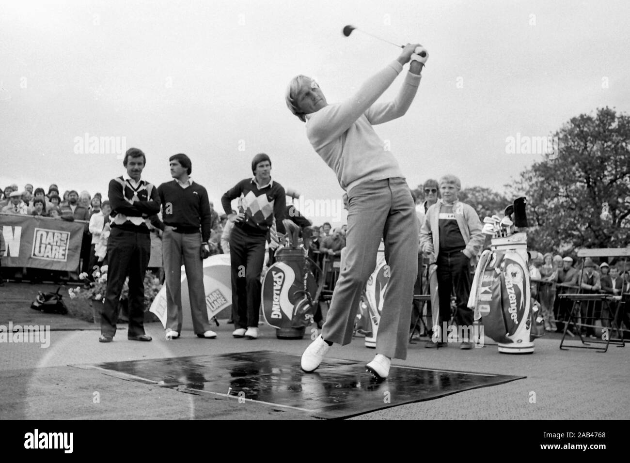 Roundhay Park 1982 Golf Golf cible Banque D'Images