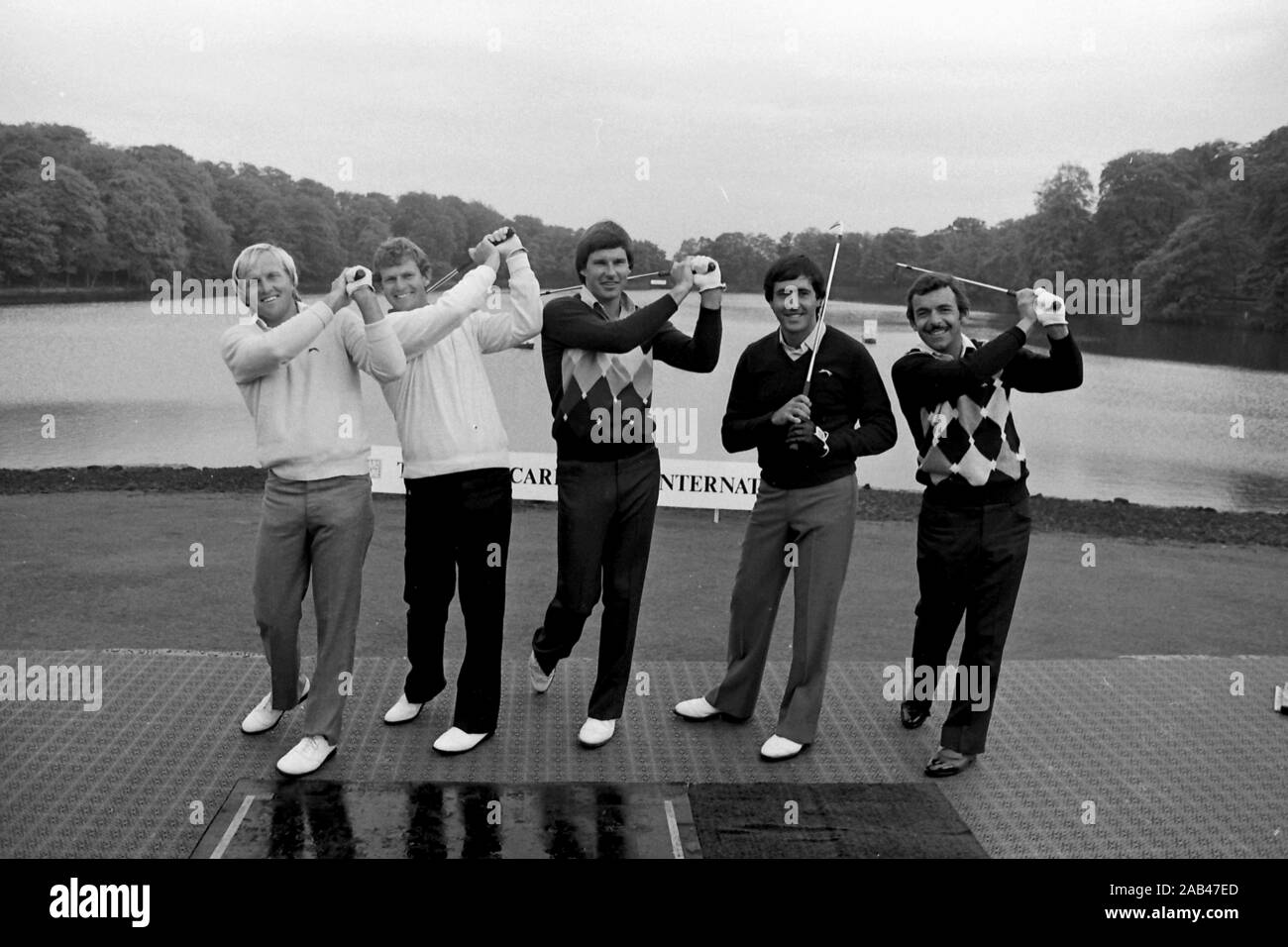 Roundhay Park 1982 Golf Golf cible Banque D'Images