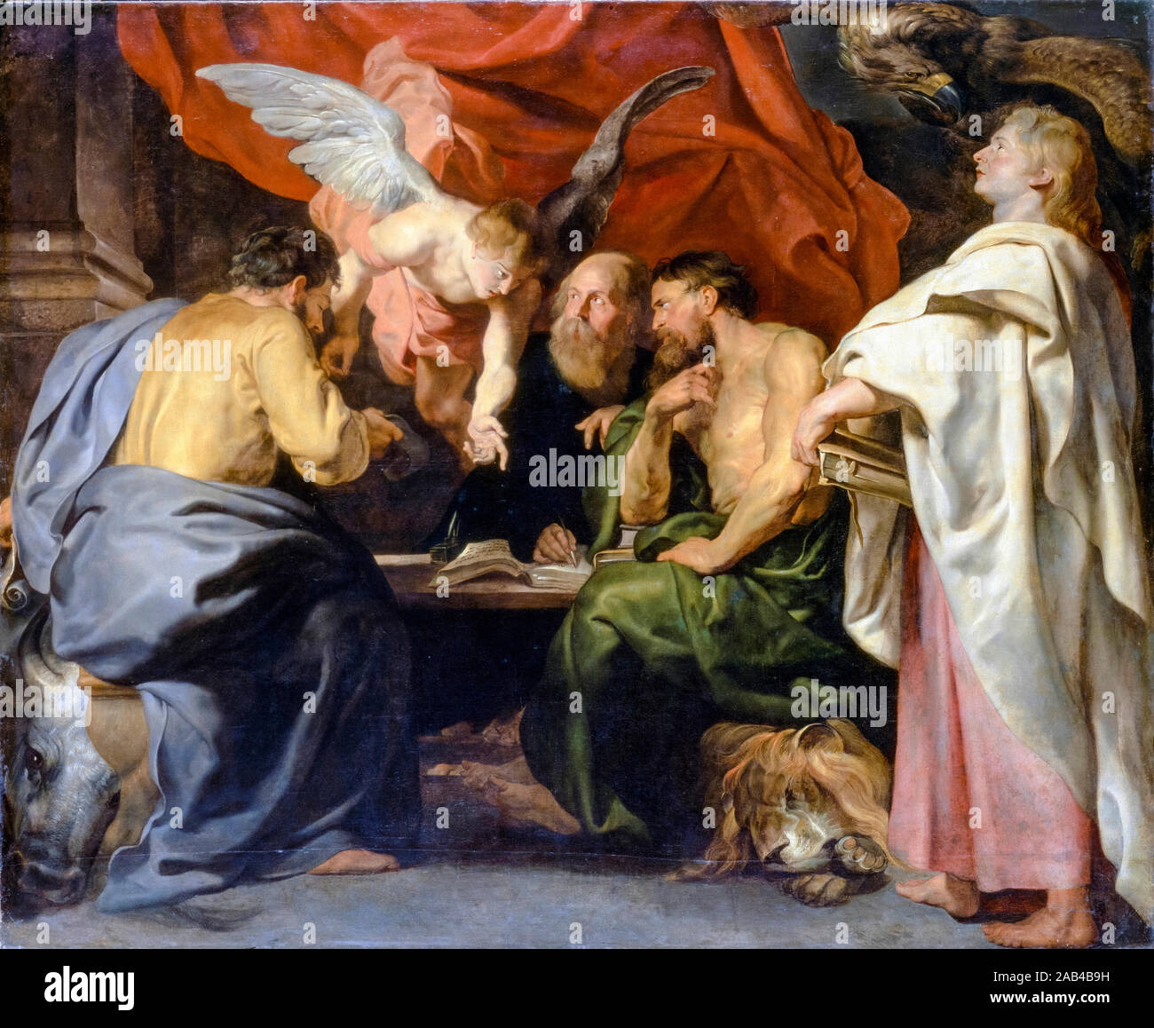 Pierre Paul Rubens, les quatre évangélistes, peinture, 1614 Banque D'Images