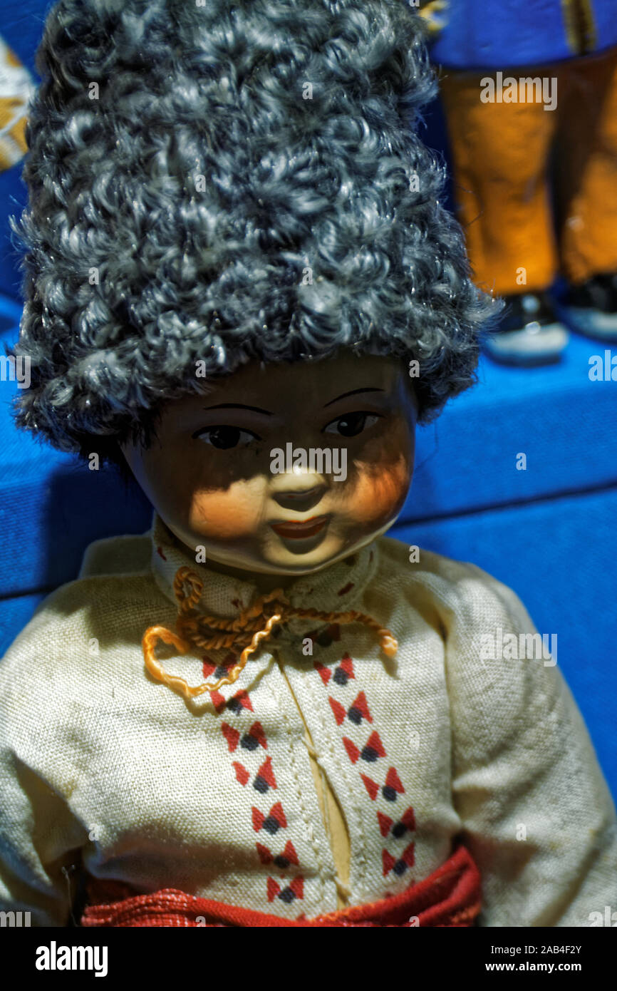 Vieille photo,poupées poupée ukrainienne Banque D'Images
