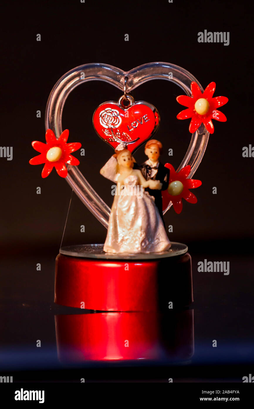 De belles idées de cadeau pour l'anniversaire de mariage, Saint Valentin, mariage, etc. Banque D'Images