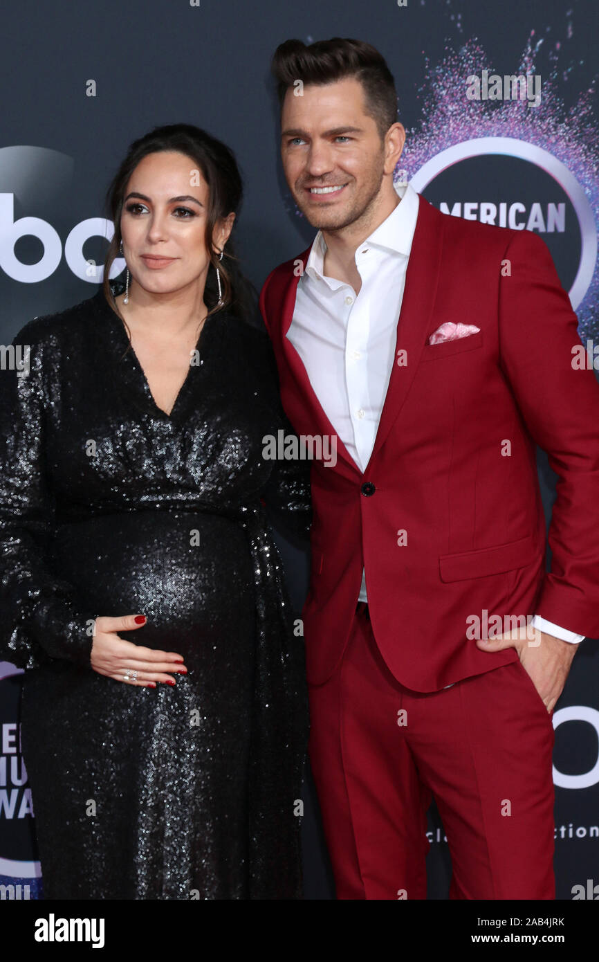 Novembre 24, 2019, Los Angeles, CA, USA : LOS ANGELES - jan 24 : Aijia Lise, Andy Grammer à la 47e American Music Awards - Arrivals chez Microsoft Theatre le 24 novembre 2019 à Los Angeles, CA (crédit Image : © Kay Blake/Zuma sur le fil) Banque D'Images