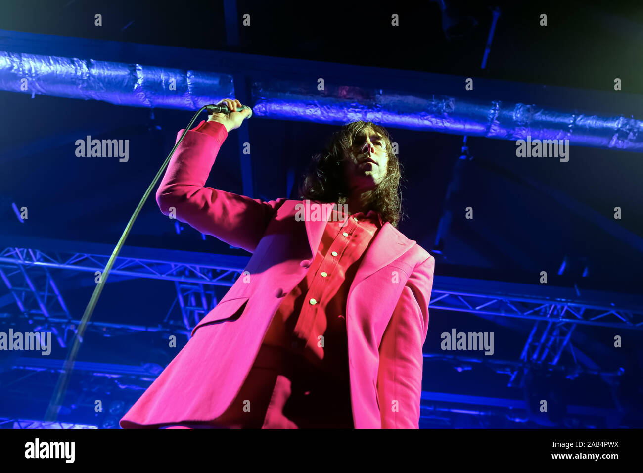 24 novembre 2019 : Bobby Gillespie de Primal Scream vivre à Liverpool Royaume-Uni dans le cadre des bandes "maximum Rock n' Roll, greatest hits tour (Image Crédit : © Andy Von Pip/Zuma sur le fil) Banque D'Images