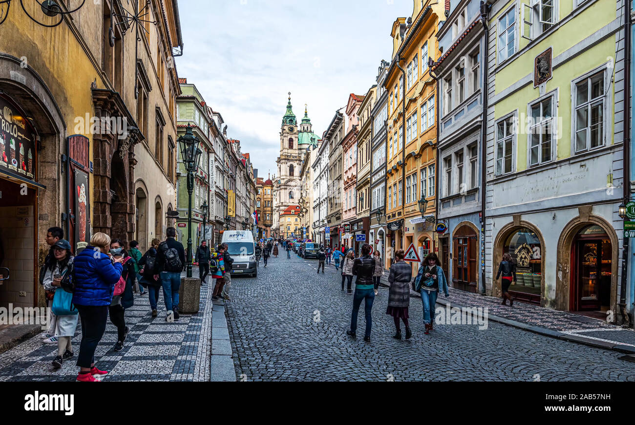 Rues de Prague Banque D'Images