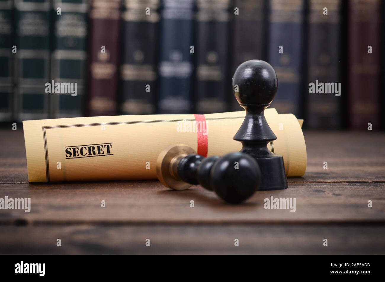 Notaire les joints , document notarié concept, dossiers secrets , Secret type de documents. Banque D'Images