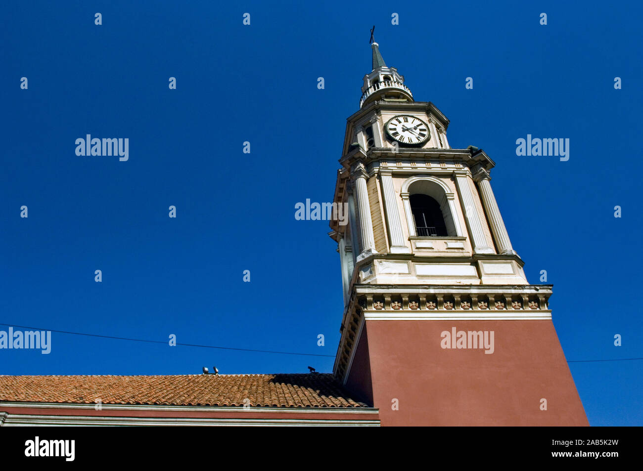 L'église de San Francisco, Santiago, Chili Banque D'Images