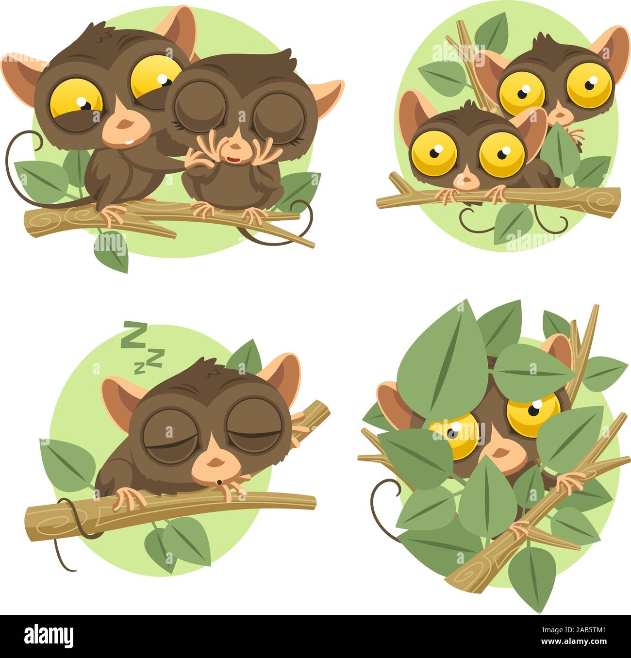 Trop mignon des illustrations tarsier dessins vectoriels Illustration de Vecteur Trop mignon des illustrations tarsier dessins vectoriels Illustration de Vecteur