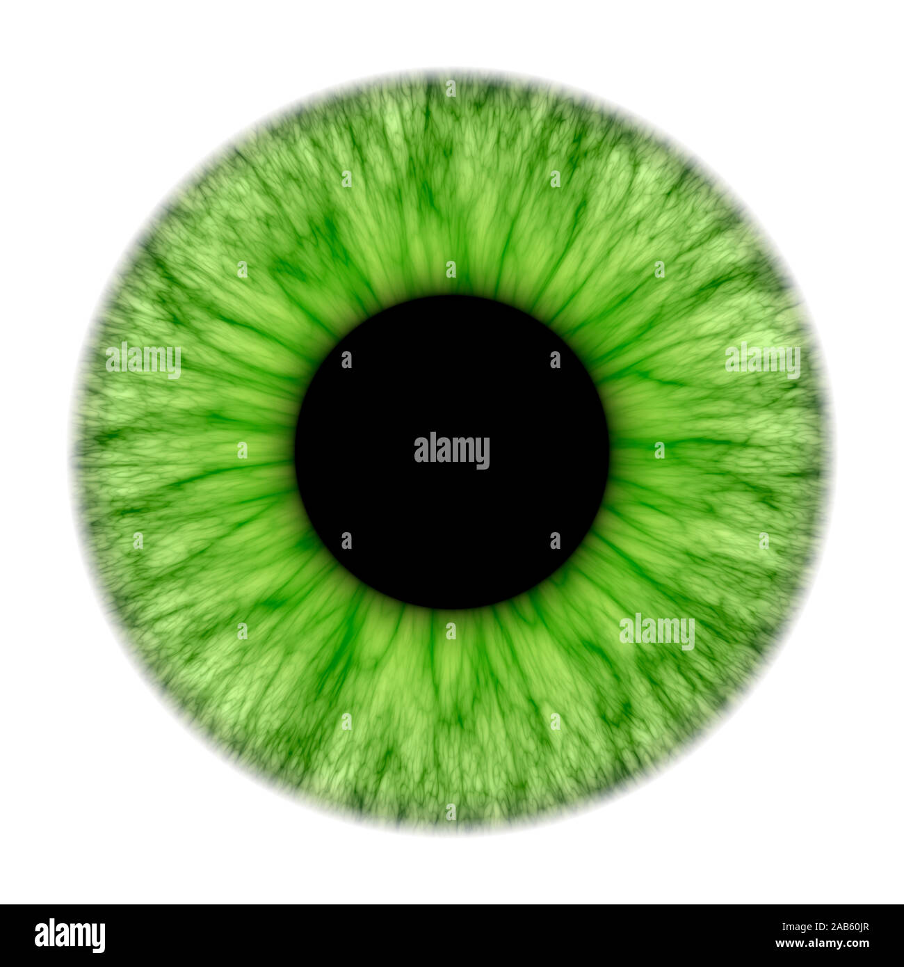Une illustration d'une belle texture de l'iris vert Banque D'Images