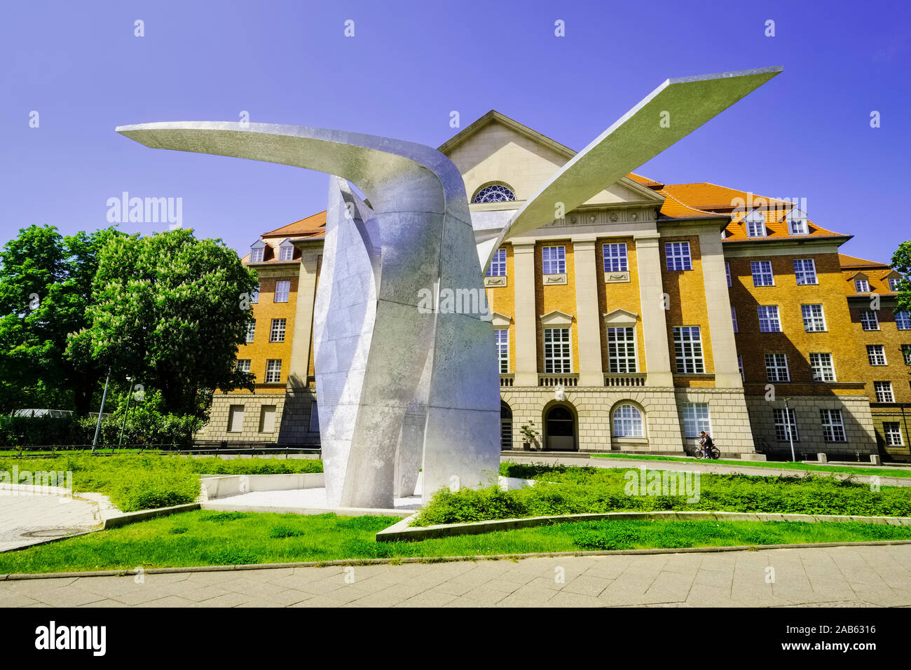 Libeskind Sculpture, siège social de Siemens, Siemensstadt, Berlin, Allemagne Banque D'Images
