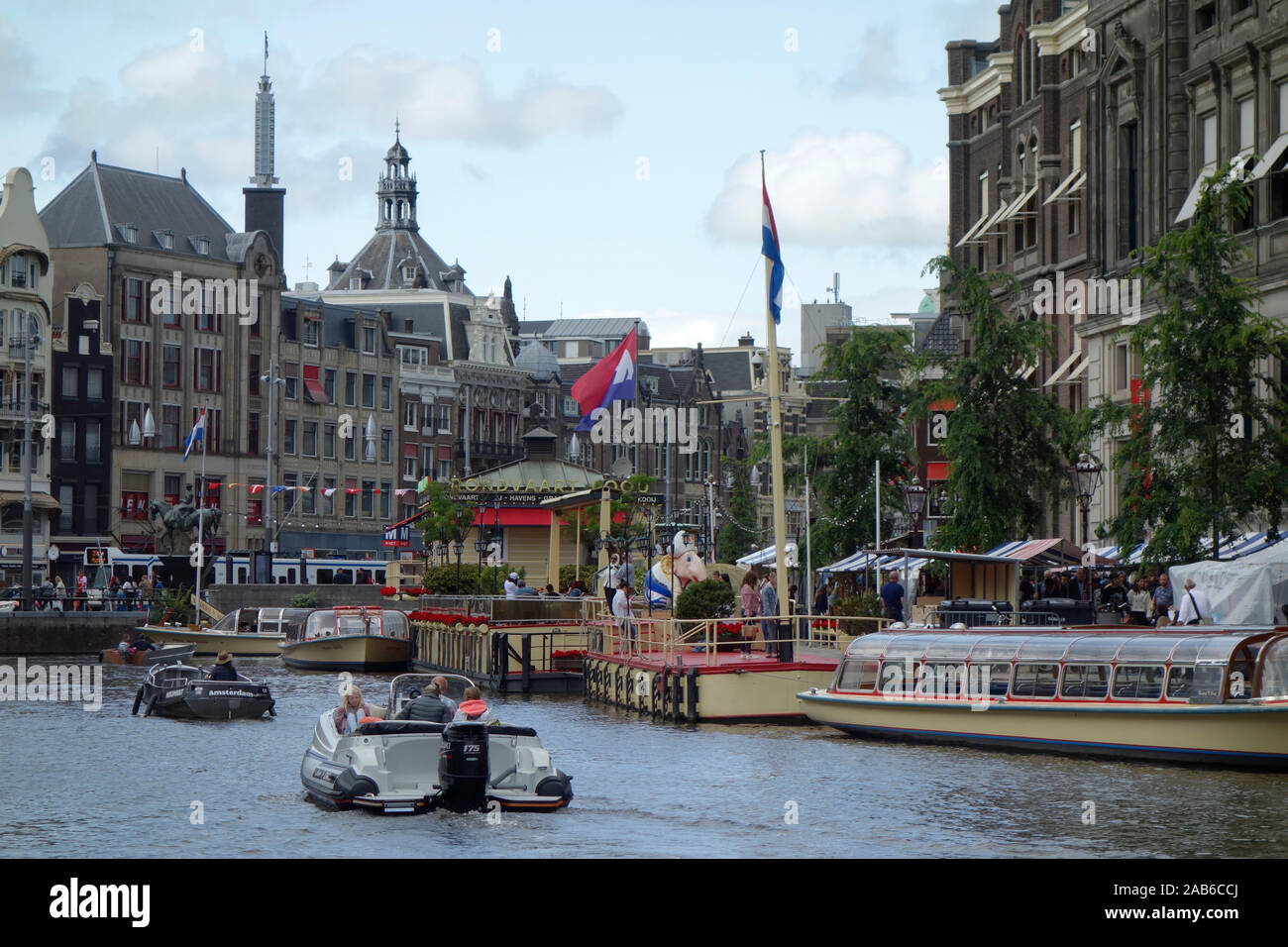 Ville pittoresque d'Amsterdam, Pays-Bas. Banque D'Images