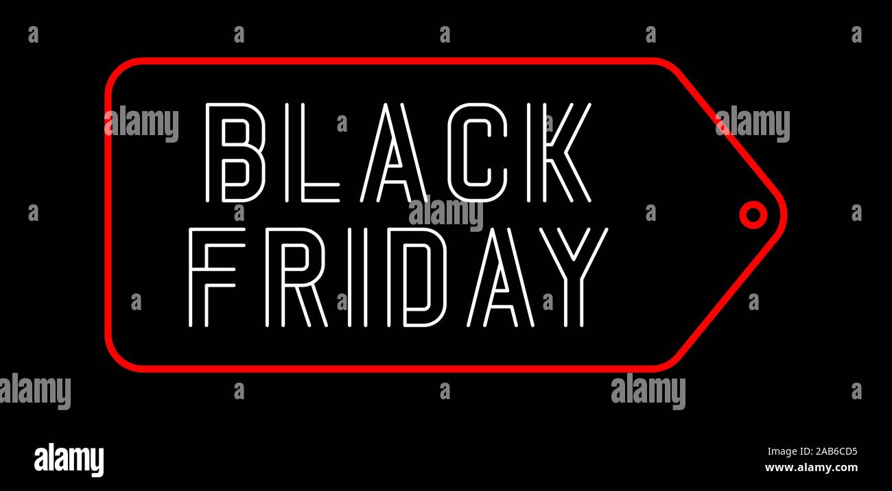 Le vendredi noir Vente Design de bannières Template Vector Illustration - les lignes font concept Illustration de Vecteur