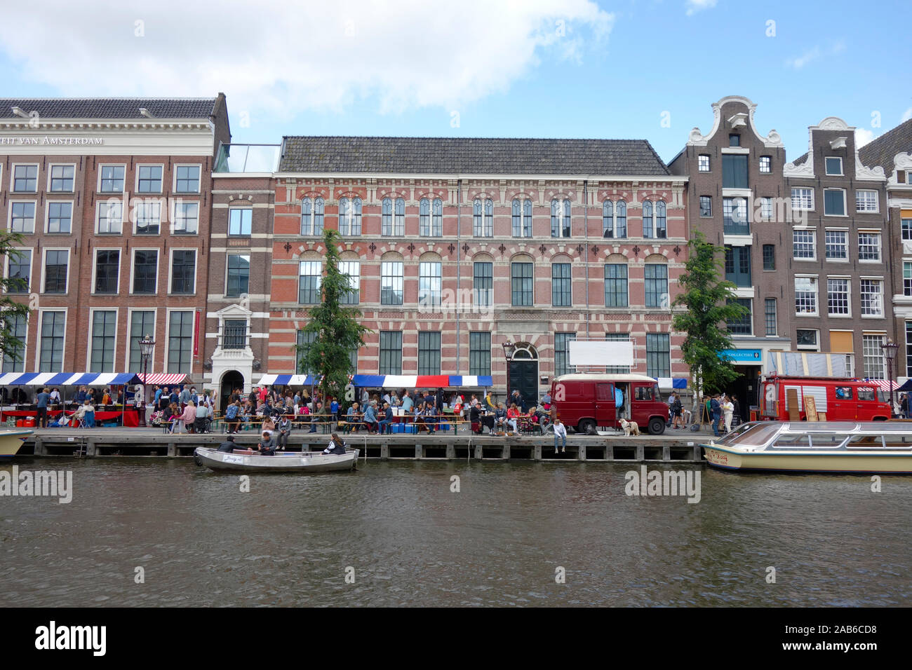 Ville pittoresque d'Amsterdam, Pays-Bas. Banque D'Images