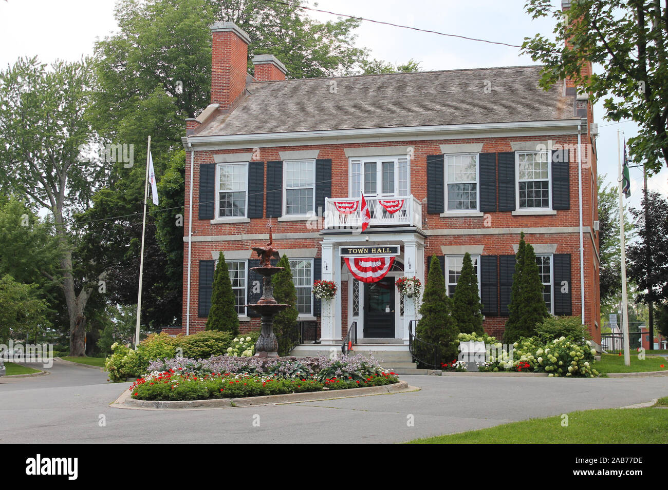 Gananoque, Canada - Août 18,2017 : gros plan de ville dans petite ville de Gananoque Banque D'Images