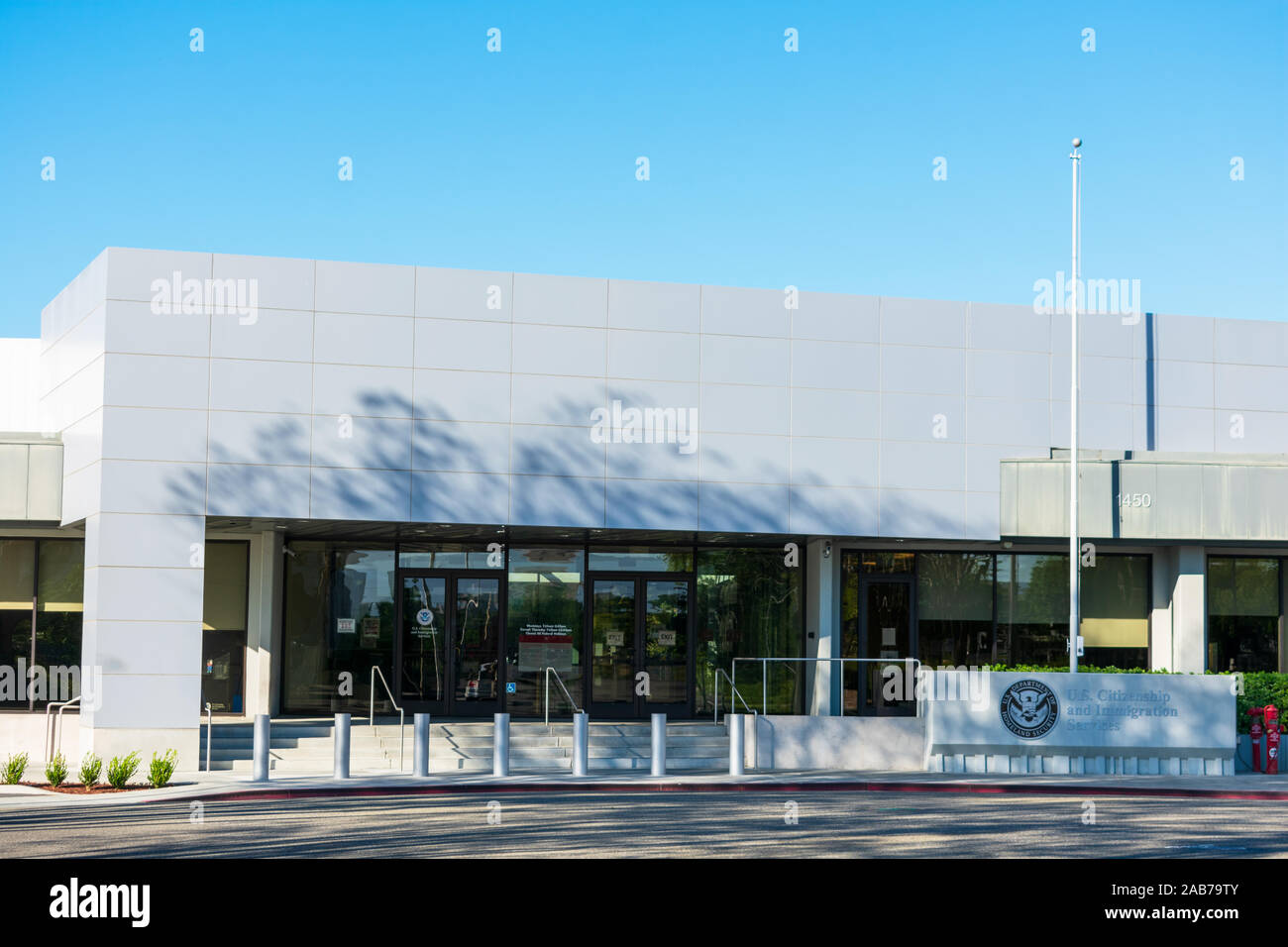 U.S. Citizenship and Immigration Services Office de l'USCIS le U.S. Department of Homeland Security - DHS bhs Santa Clara, Californie, USA - 2 Banque D'Images