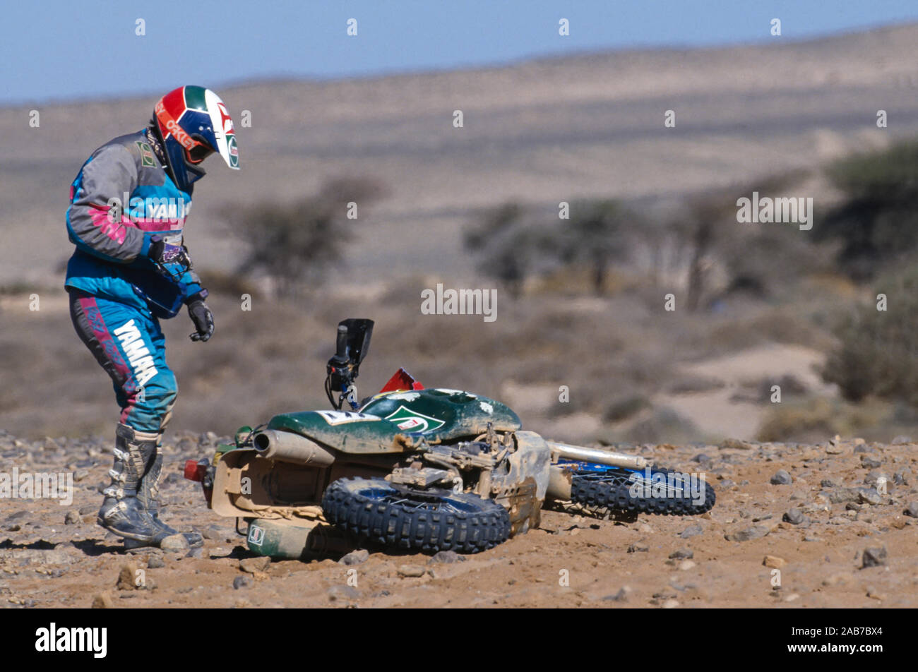 Rallye Grenade Dakar 1995, Ouarzazatte / Goulimine Banque D'Images