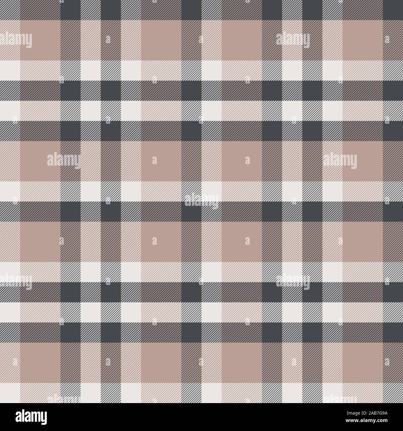 Brun et noir tartan motif transparent.Texture pour plaid, nappes, vêtements, chemises, robes, de papier, de la literie, des couvertures, couettes et autres p Illustration de Vecteur