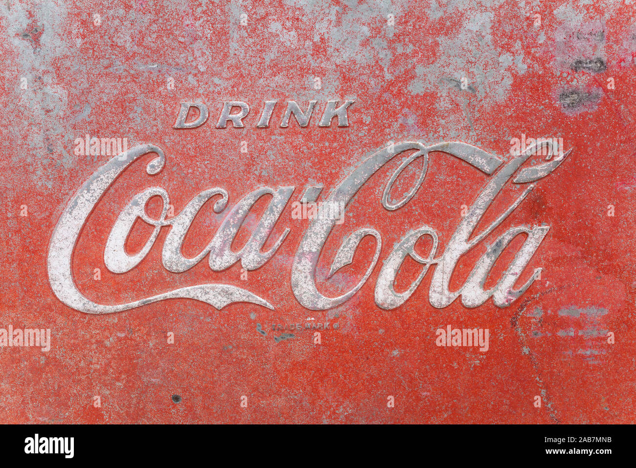 Coca Cola Vendu ici Publicité Rétro Vintage métal signe