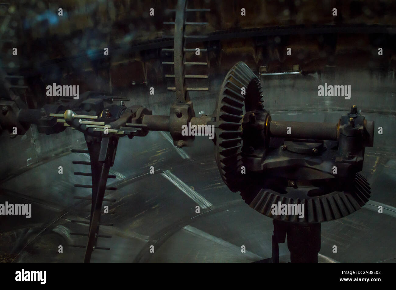 Des fragments d'whicky machines distillerie Auchentoshan, utilisé dans les distilleries d'Oban et Banque D'Images