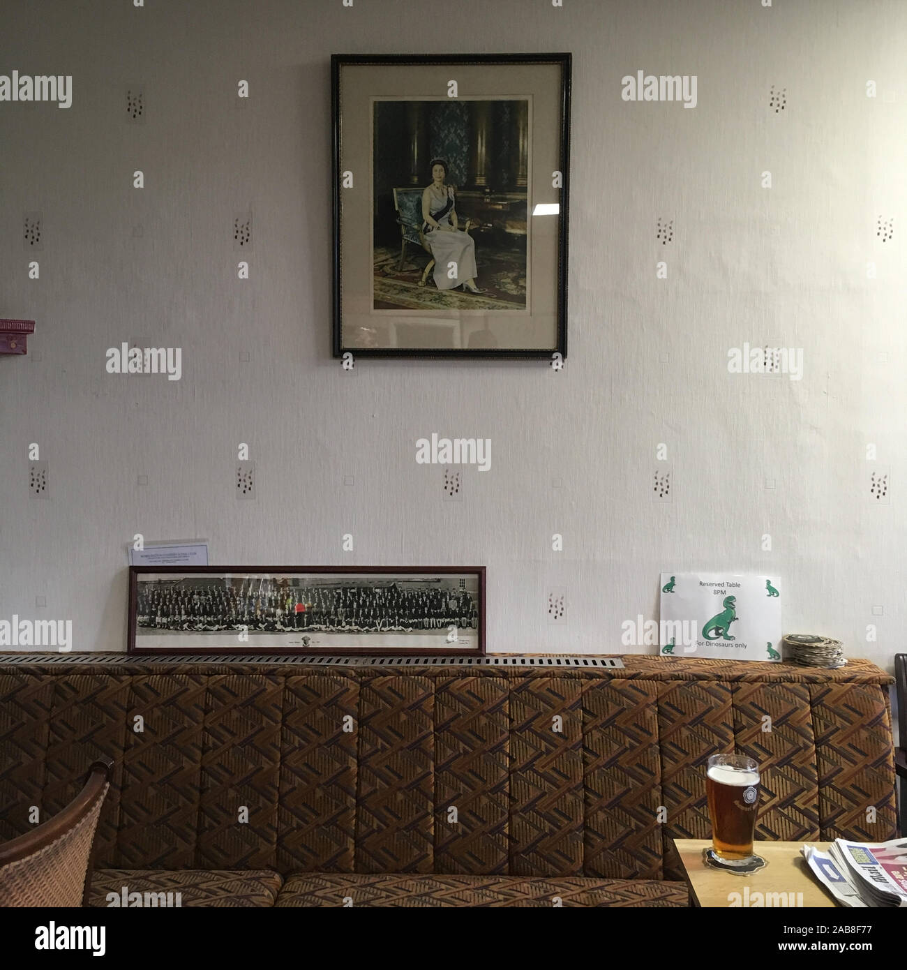 La reine Elizabeth II en Club, Conservateur à Workington, Angleterre, 5 novembre 2019. Banque D'Images