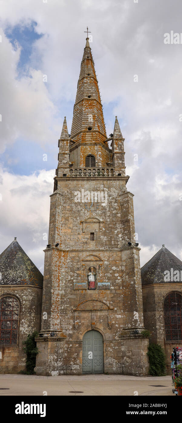 Église de Saint Cornely, à Carnac, Bretagne, France Banque D'Images