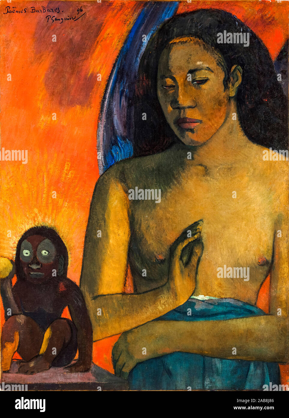 Paul Gauguin, Poèmes barbares, Poèmes (Savage), peinture, 1896 Banque D'Images