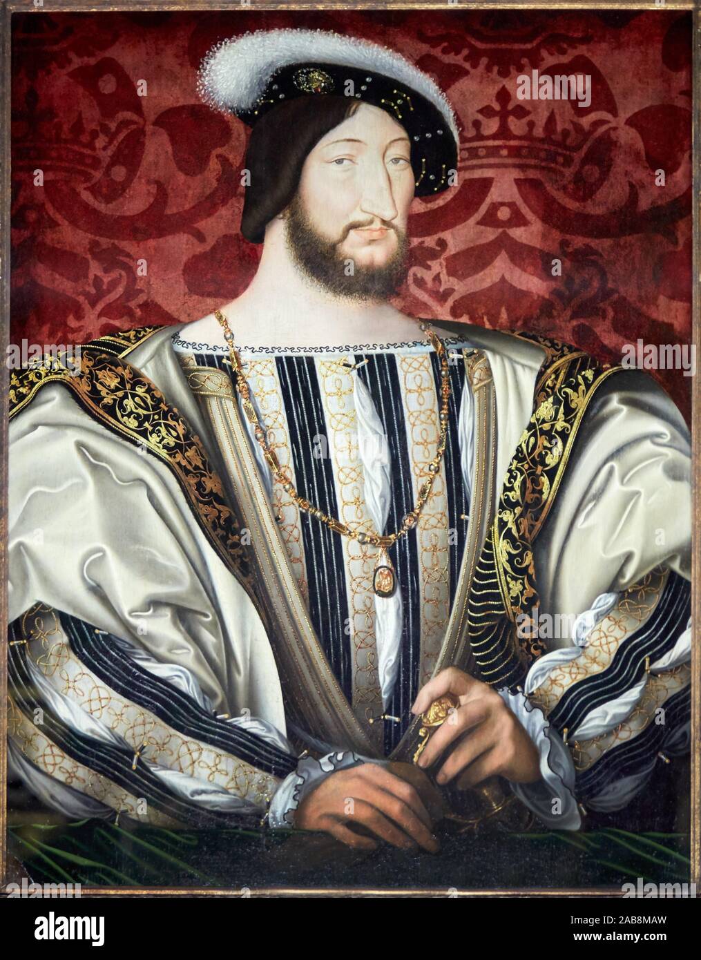 Portrait de François Ier, roi de France de 1515 à 1547'', 1527-1530, Jean  Clouet, Musée du Louvre, Paris, France, Europe Photo Stock - Alamy