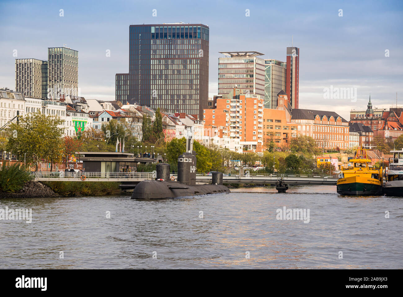 Hambourg, Allemagne - 09 novembre, 2019. Panorama de Sankt Pauli trimestre Banque D'Images