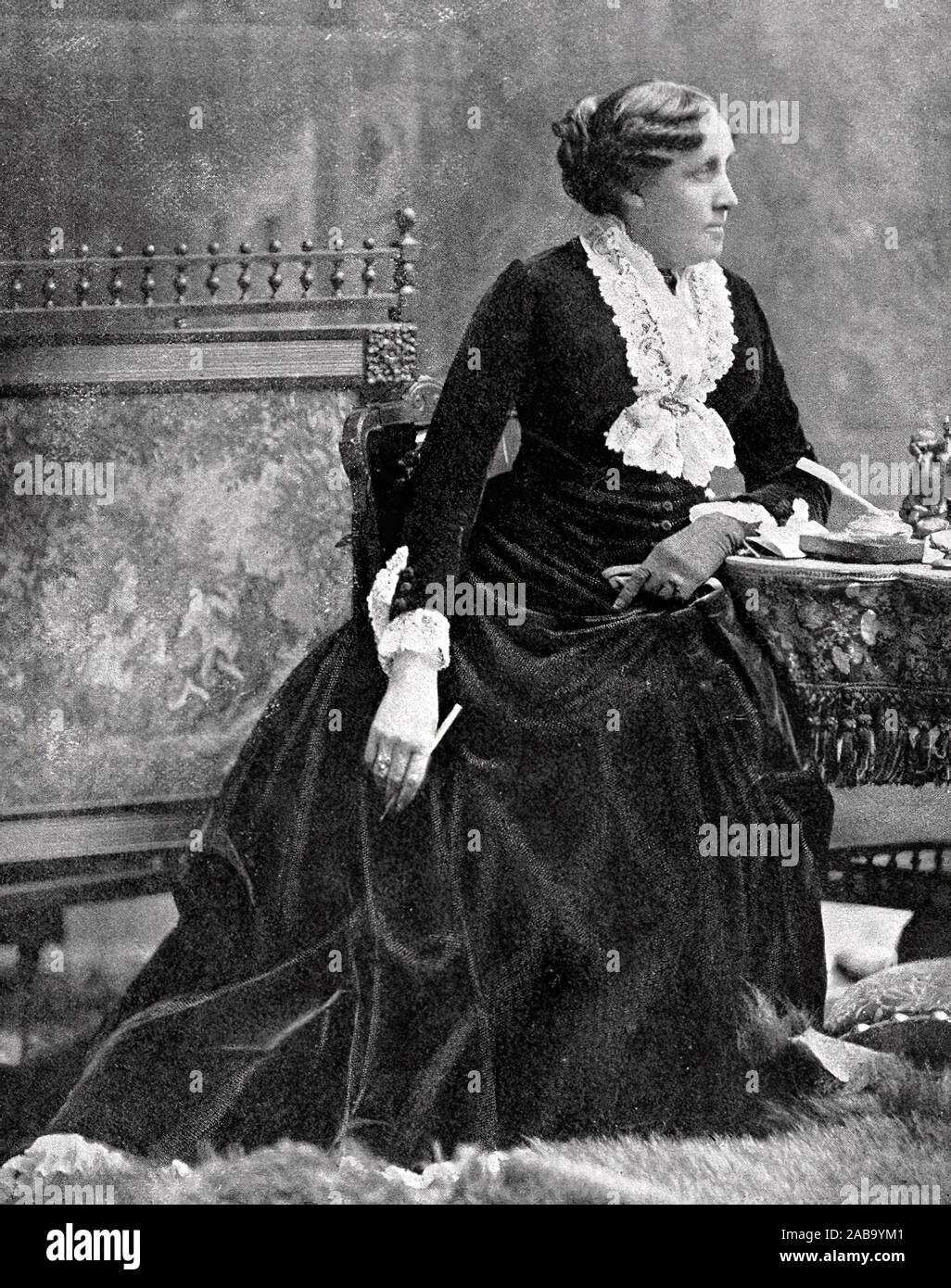Louisa May Alcott (1832-1888), écrivain américain, auteur de "petite femme  Photo Stock - Alamy