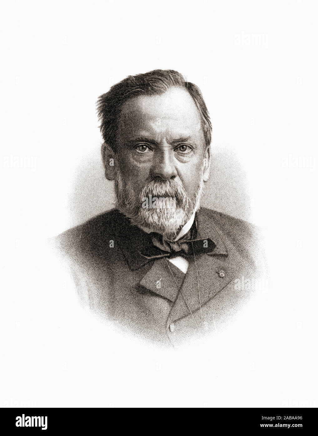 Louis Pasteur, 1822 -1895. Biologiste français, microbiologiste et chimiste réputé pour ses découvertes sur les principes de la vaccination, la fermentation microbienne et la pasteurisation. Banque D'Images