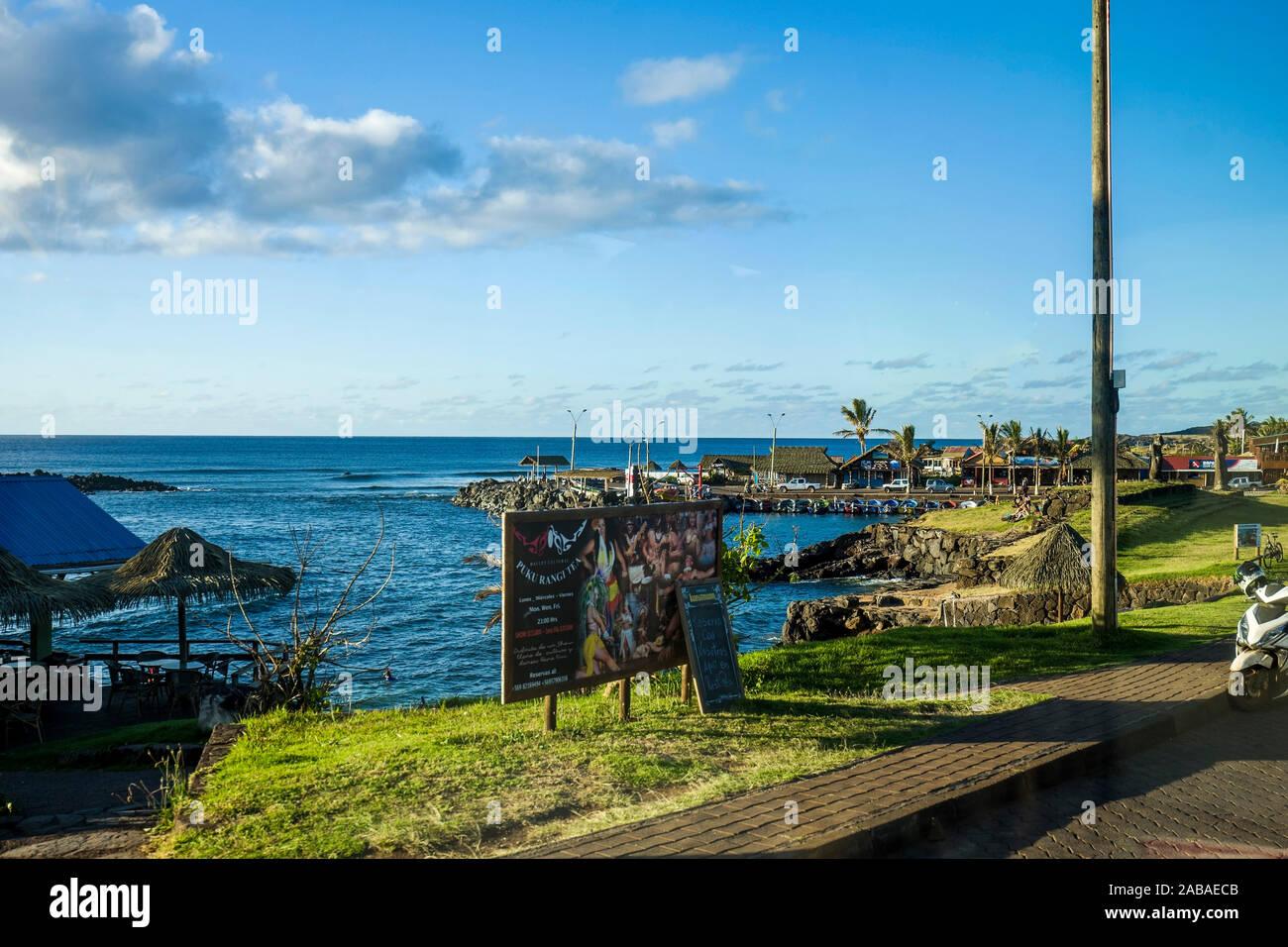 Rapa Nui, l'île de Pâques, Chili. Banque D'Images