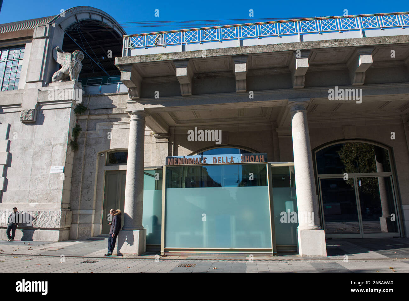 Milan (Italie), Mémorial de la Shoah, à la voie 21 dans le sous-sol de la Gare Centrale, d'où les trains partent pour les camps de concentration nazis Banque D'Images