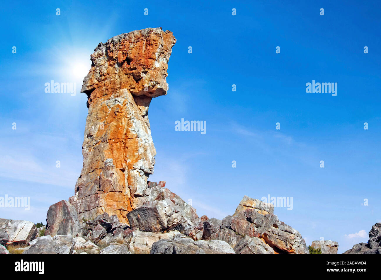 Randonnée de la croix de Malte, Felsformationen, Afrika, Cederberg Banque D'Images