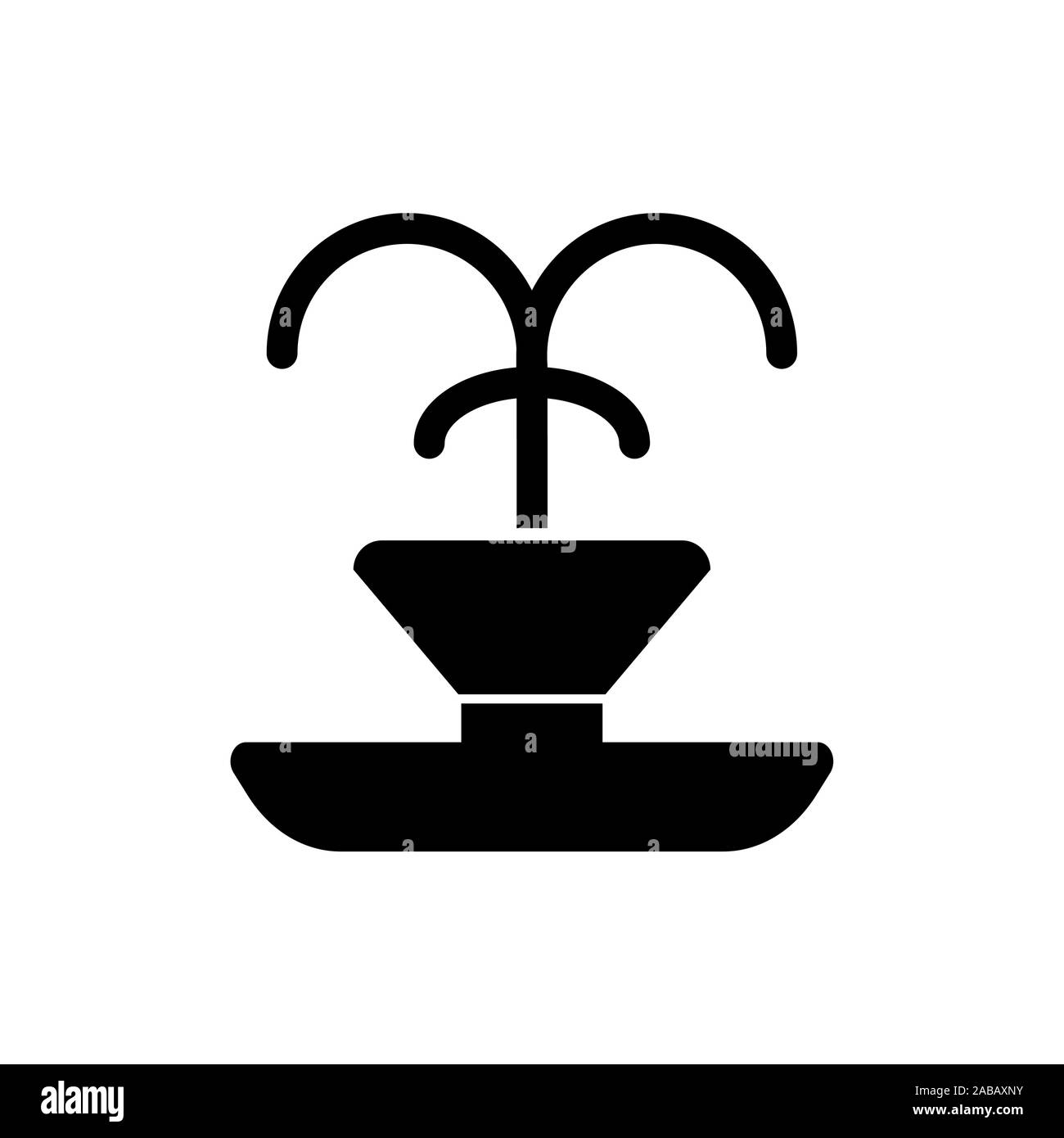 Vecteur icône fontaine Illustration de Vecteur