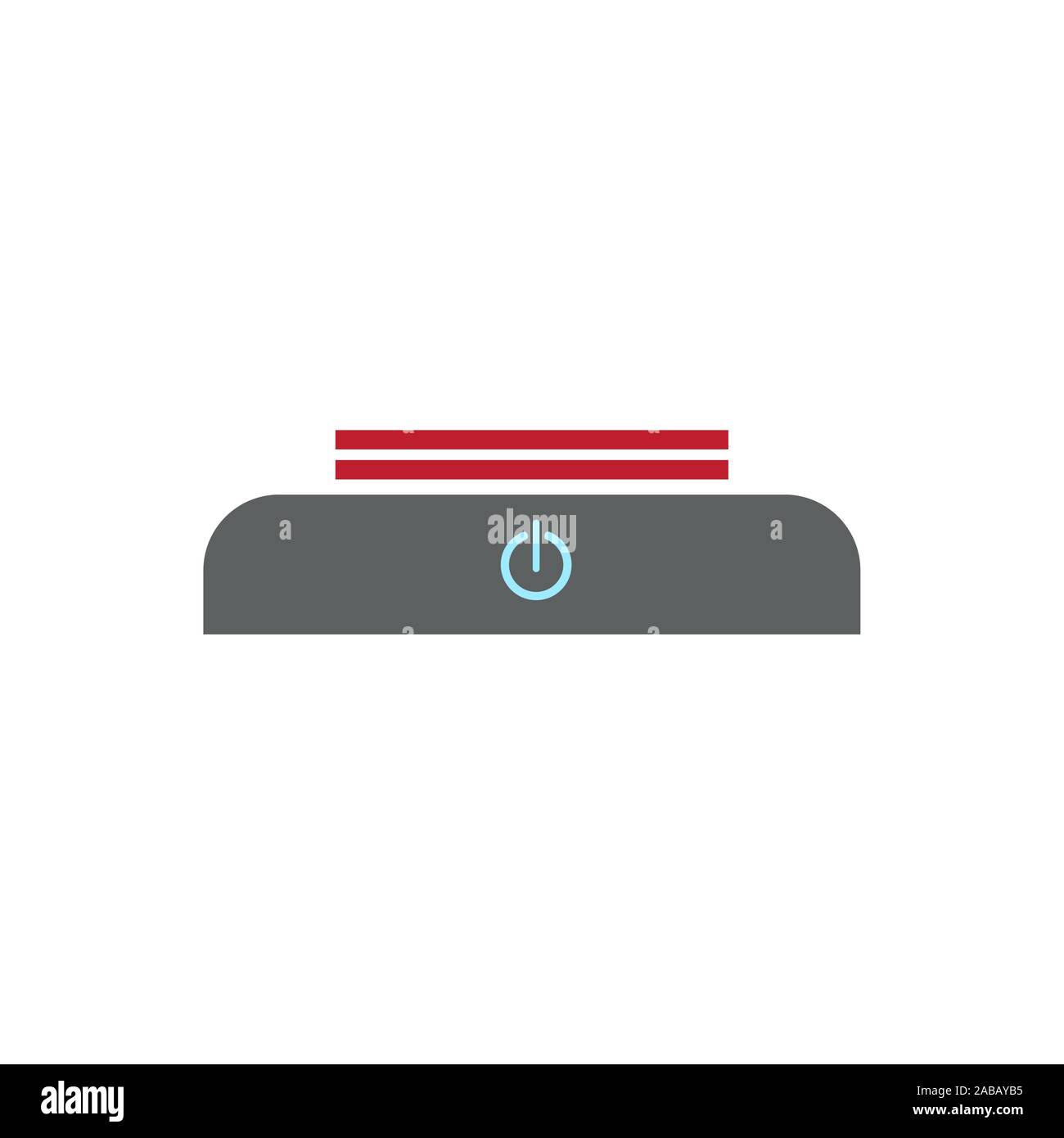 Desktop (Bureau) cuisinière électrique icon Illustration de Vecteur