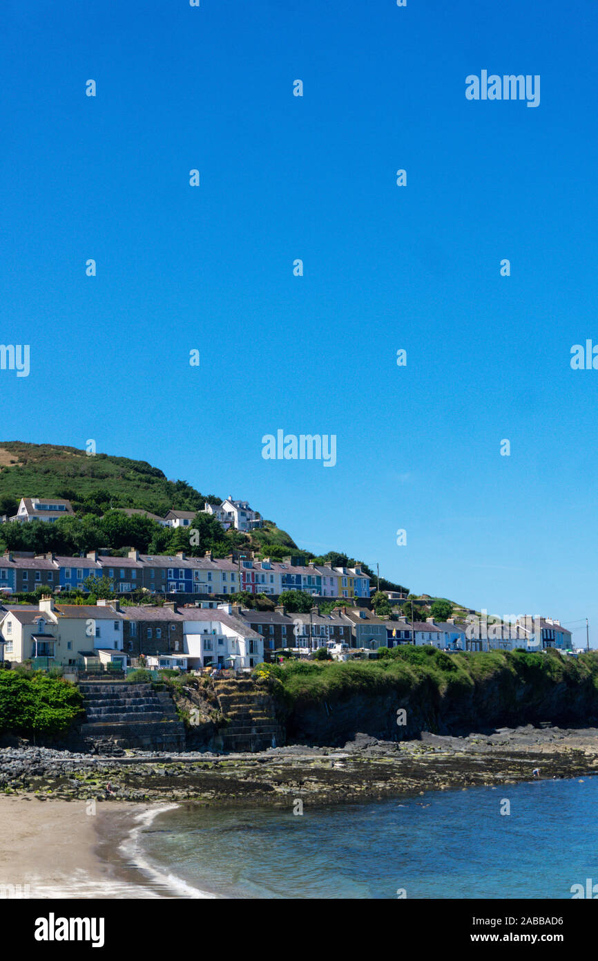 New Quay, La Baie de Cardigan, Ceredigion, pays de Galles, Royaume-Uni Banque D'Images