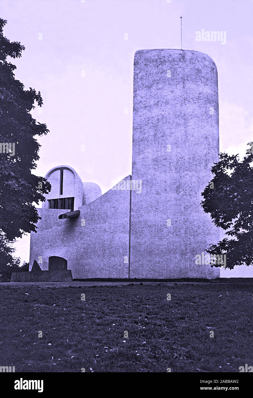 Notre Dame du Haut.Ronchamp, Haute-Saône, Belfort. Banque D'Images