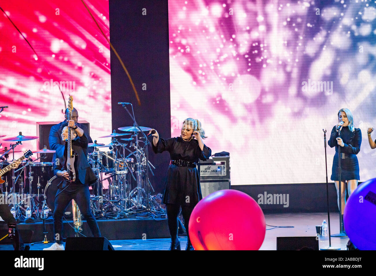 NCL encore premier baptême et concert avec marraine Kelly Clarkson le 21 novembre 2019 à Miami, Floride Banque D'Images