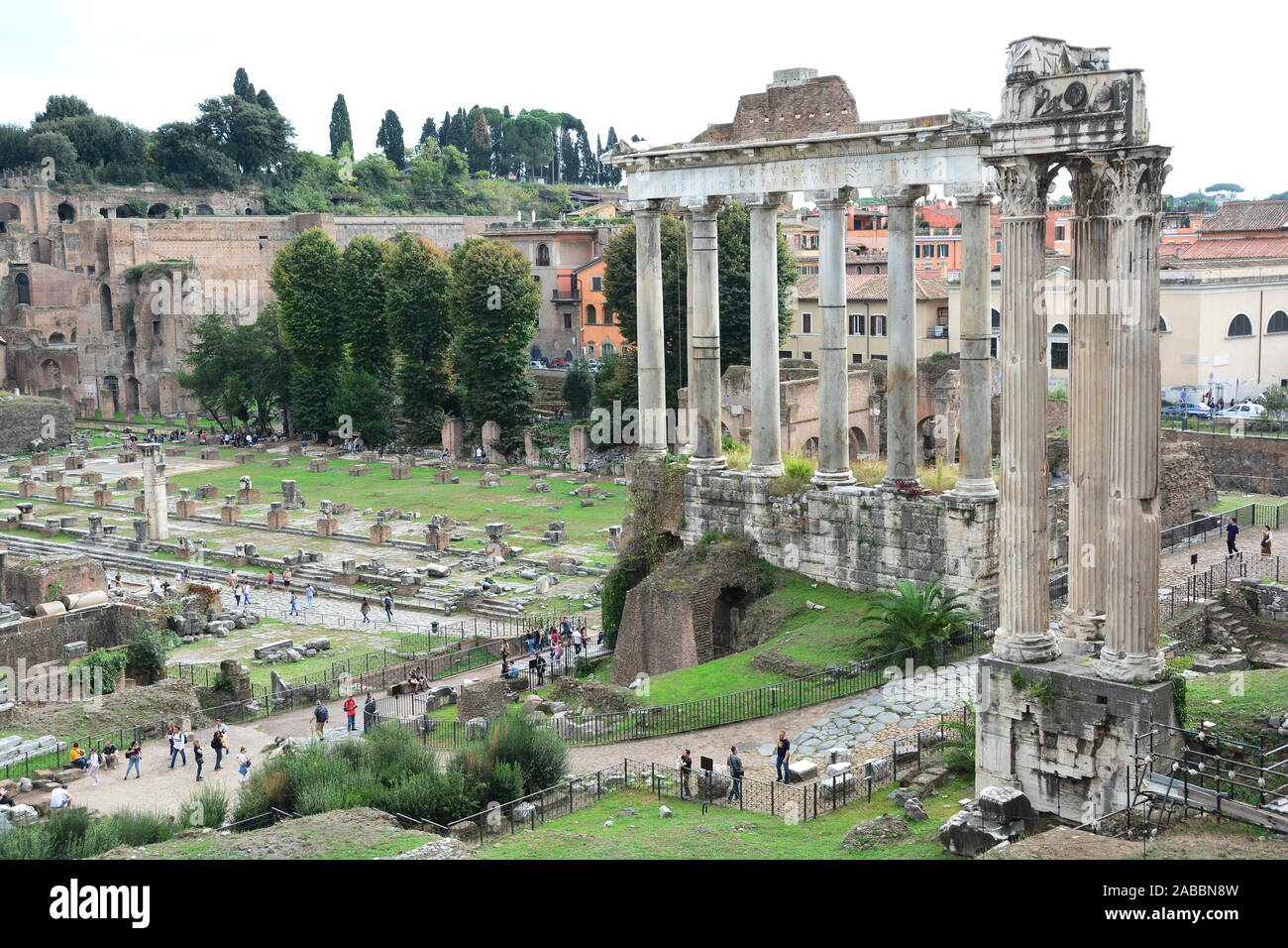 Forum romain à Rome Italie, une véritable merveille du monde Banque D'Images