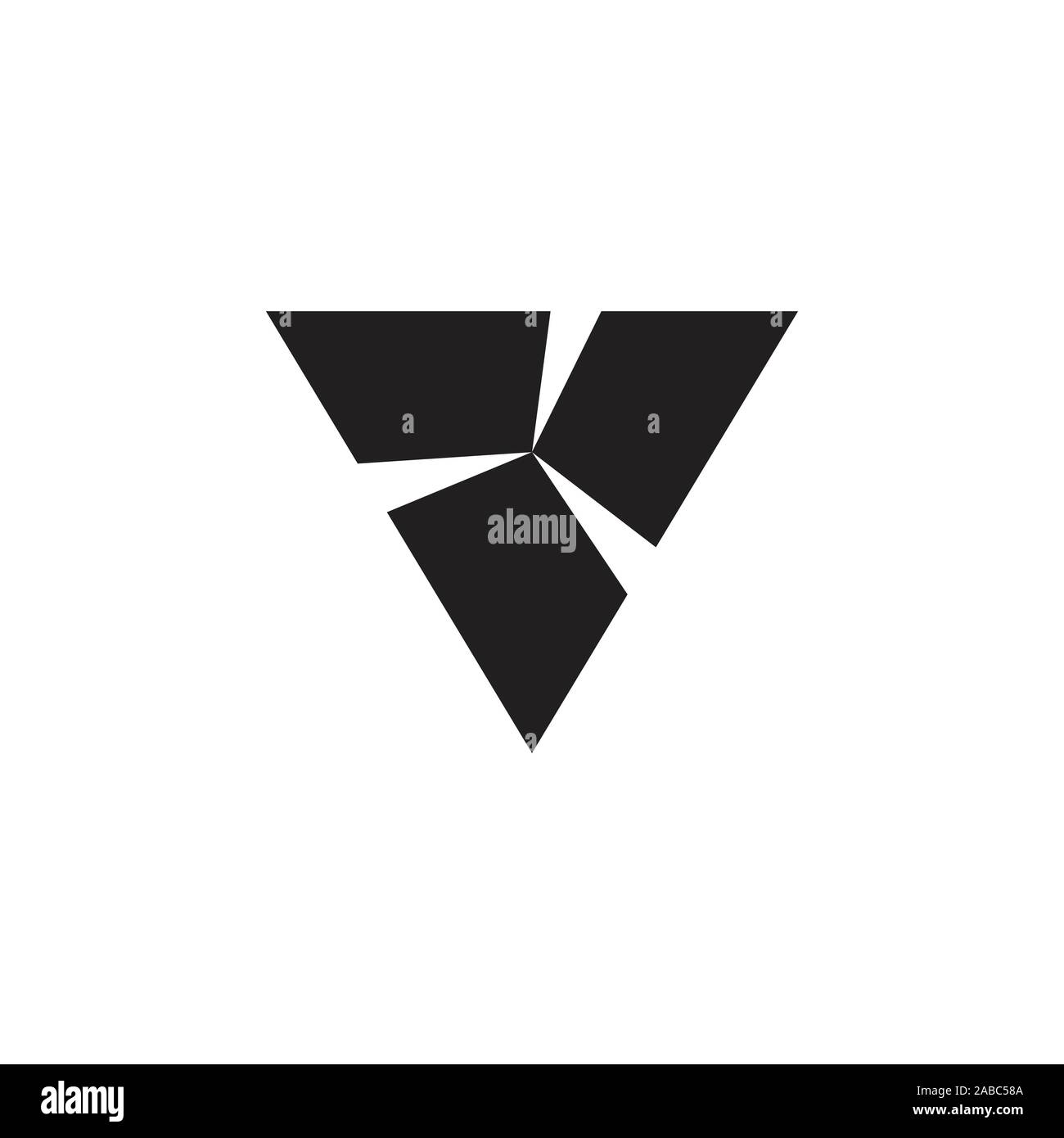 Cercle Triangle logo hélice géométrique Illustration de Vecteur