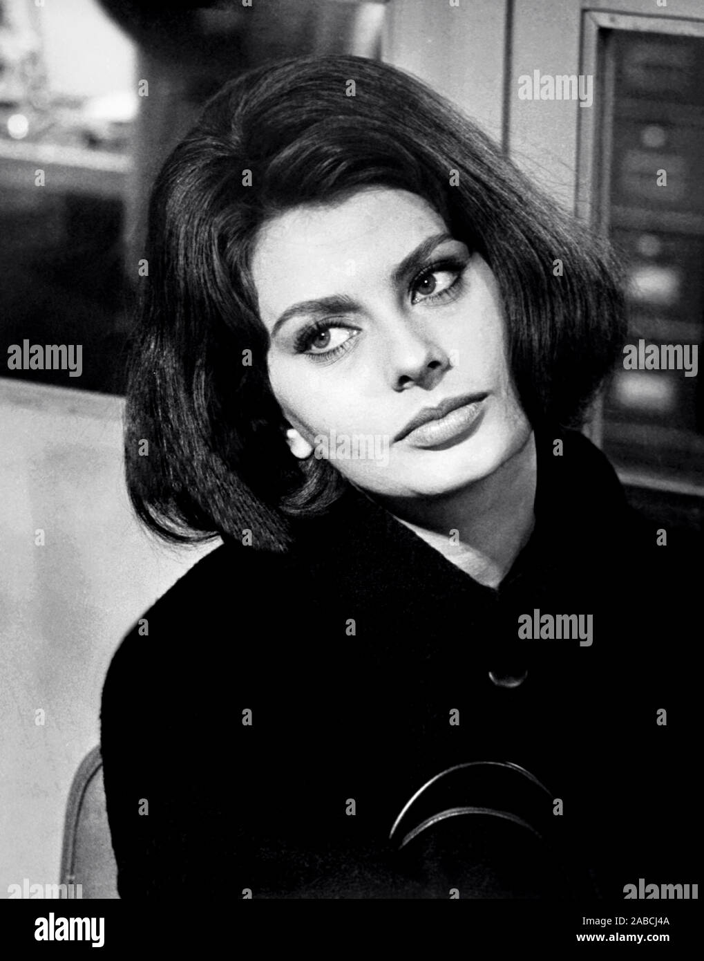 Cinq kilomètres jusqu'à minuit, Sophia Loren, 1963 Banque D'Images