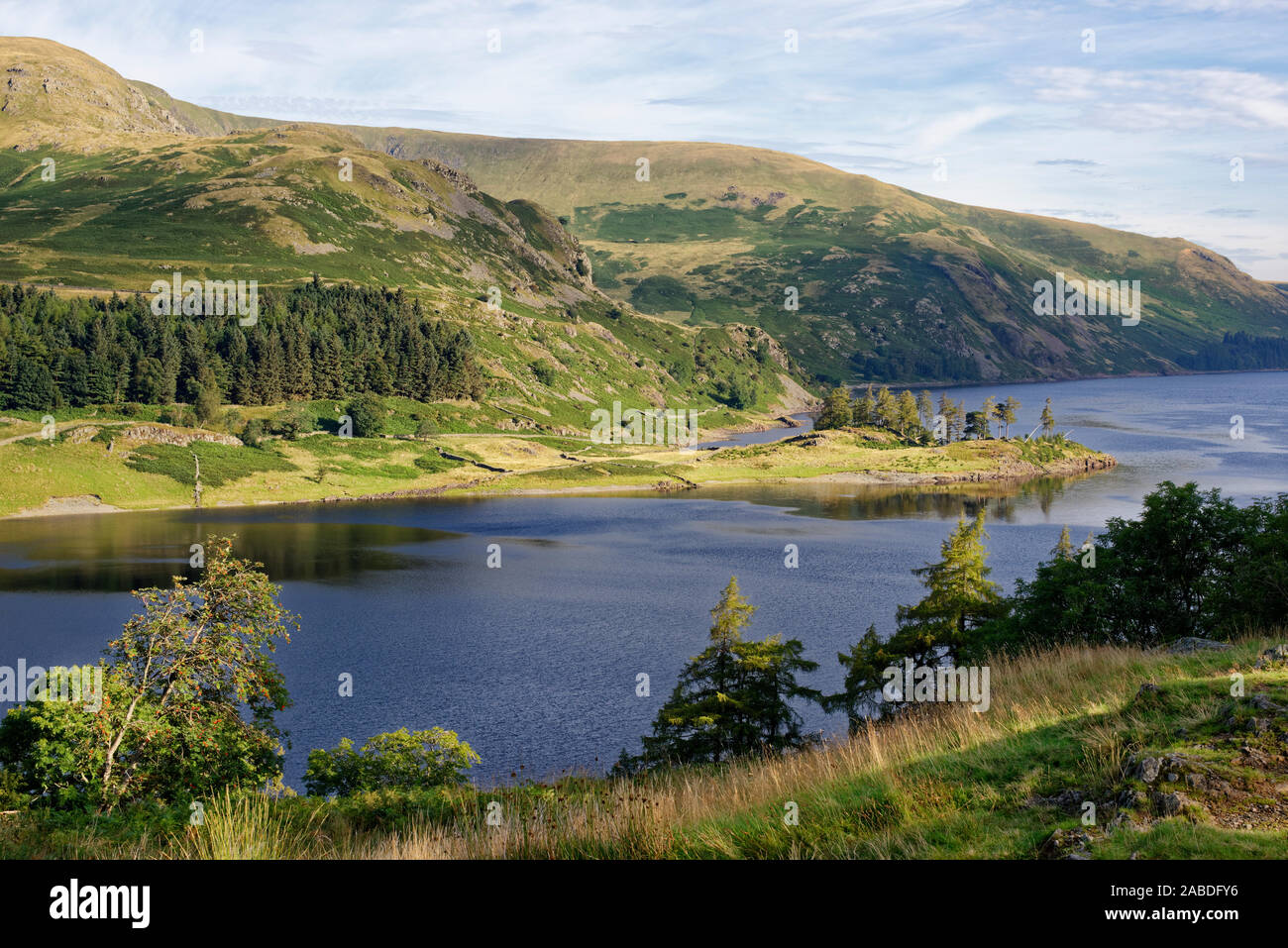 Haweswater, Lake District, Cumbria, UK Vue nord de la Rigg avec longs Banque D'Images