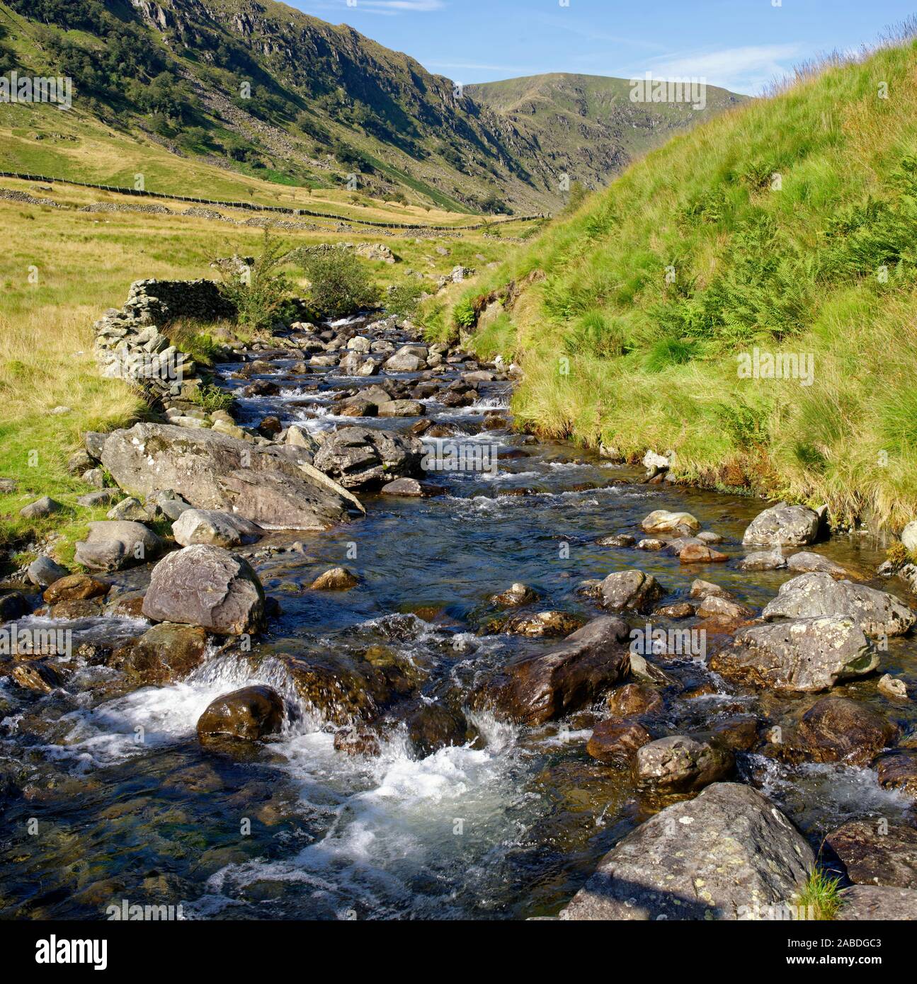 Riggindale Riggindale & Beck Crag, Haweswater, Cumbria Banque D'Images